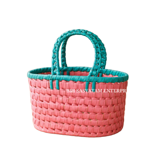 Palm Leaf Basket Bag