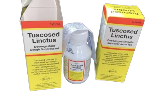 Tuscosed Linctus Syrup 125Ml - Life Span: 24 Months