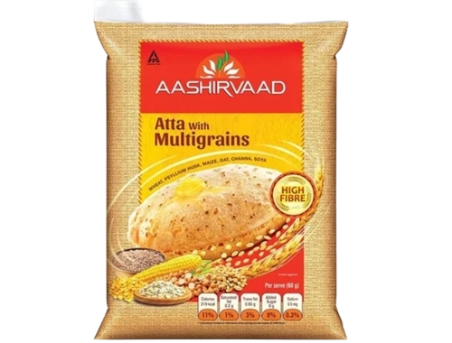 5 Kg Printed Atta Packaging Pouch - Color: Multicolor