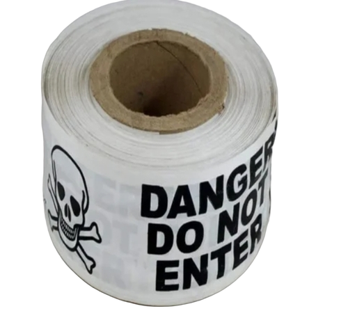 Danger Polythene Rolls - Color: Transparent