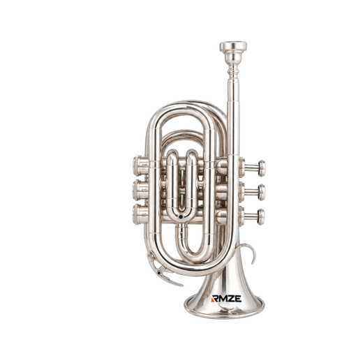 Pocket Silver Compact Brass Trumpet - Application: Wedding Ceremony