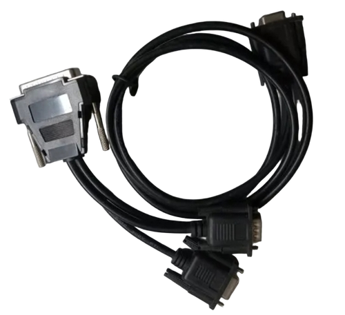 9 Pin Serial Y Cable - Color: Black