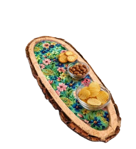 Wooden Serving Platter - Color: Brown