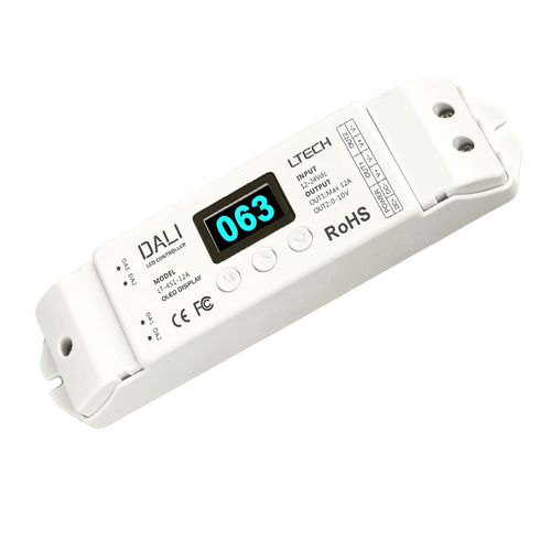 Lt-451-12a Dali Led Dimming Driver Oled Display 0-144-288w 0-12a 12-24vdc Pwm Digital Controller