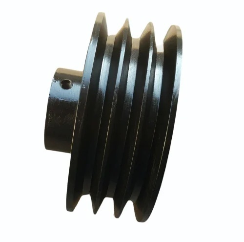 Round Cement Feeding System V Belt Pulley - Color: Black