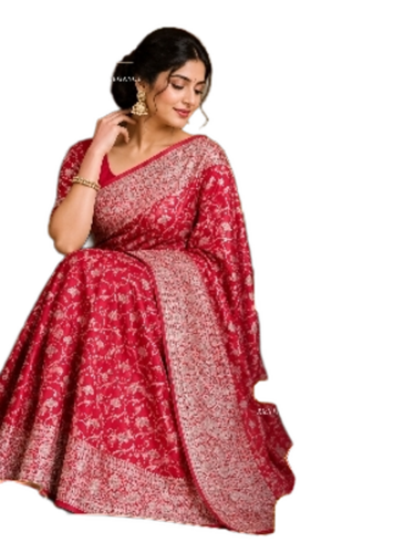 Traditional Designer Sarees - Color: Red