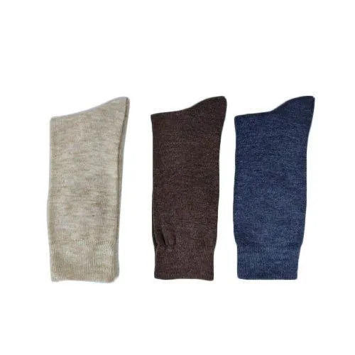 Acr Ladies Plain Socks - Color: Brown