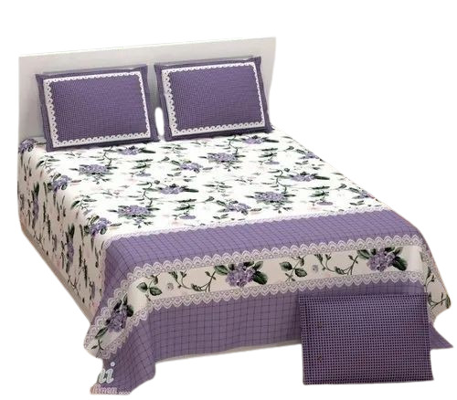 Pure Cotton Double Bedsheet - Color: Multi Color