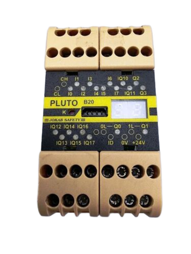 Abb Jokab Safety Pluto B20 Programmable Safety Plc Controller Module - Application: Emergency Stop (E-Stop) Pushbuttons