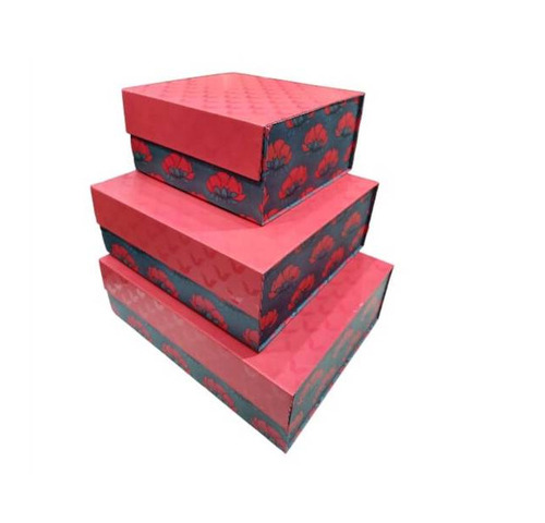 Decorative Floral Gift Box for Festival Hampers and Return Favors