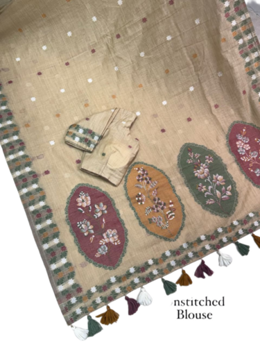 Linen Cotton Saree