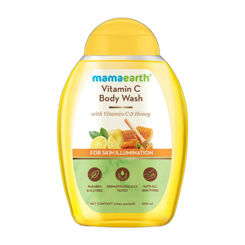 Mamaearth Vitamin C Body Wash 300 Ml - Dosage Form: Liquid
