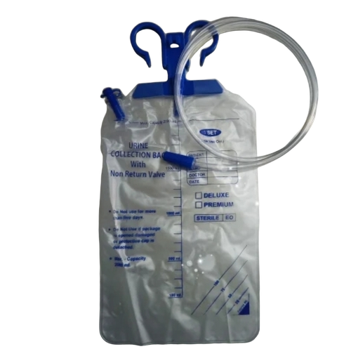 Latex Free Urine Collection Bag - Capacity: 2000 Ml