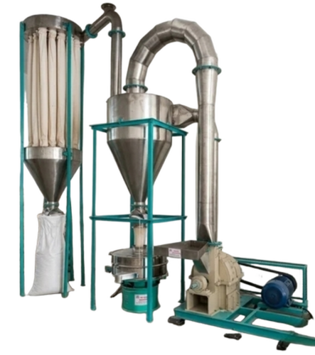 32 Inch Besan Impact Pulverizer Machine - Color: Silver