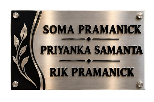 Steel Engraving Name Plate - Application: Outdoor Advertising