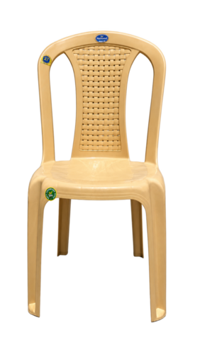Vva Armless Plastic Chair - Color: Beige