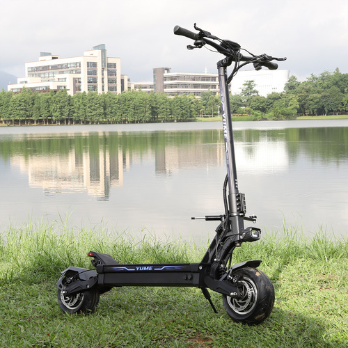 YUME Pro Folding Scooter for Adults 250W Brushless Motor LED Light EU/US/UK Model Digital Display Fat Tire