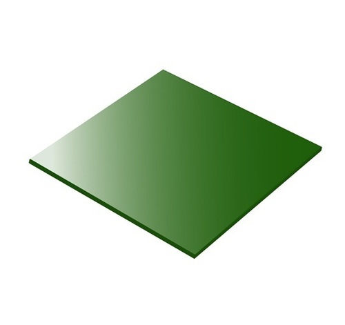 Acrylic Plastic Sheet - Acrylic Standard Size, Green, Square Shape, Water Resistant, High Impact, UV & Scratch Resistant
