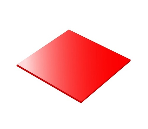 Plain Acrylic Plastic Sheet - Acrylic Standard Size Red, Scratch Proof, UV Protected, Water Resistant