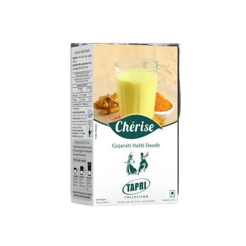 161g Cherise Tapri Gujarati Haldi Doodh - Powder Dairy Base Unsweetened | Flavored Milk Yellow-White For Adults