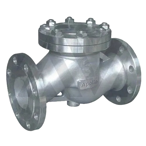 Lift Type Check Valve - Cast Steel, 25 mm, Blue/Grey, 250°C Flanged End | Durable Industrial Valve for Steam, Oil, Water