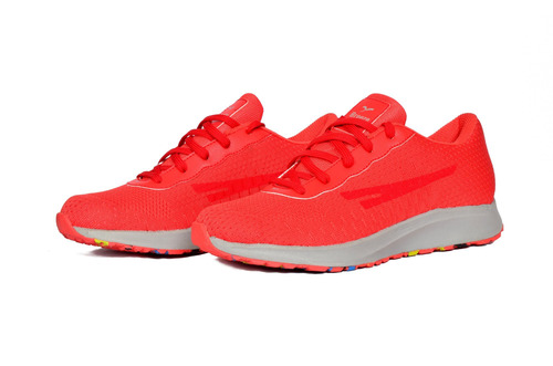 Mens Sports Shoes - Fabric All Sizes Red | Lace Closure Breathable Lightweight Anti-Slip Outsole