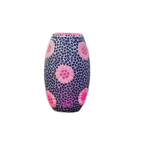 Handicraft Taffan Glass Table Lamp - Color: Multiple