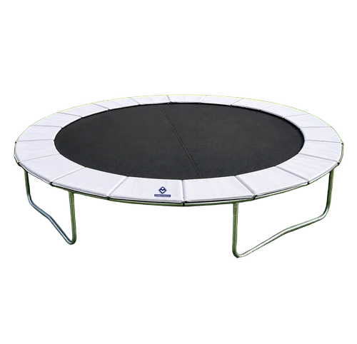 3' To 16' Kids Jumping Trampoline - Steel Black 100 KGS Capacity | Waterproof Durable Weather Resistant Manual Operation