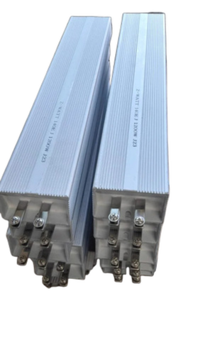 Aluminium Encased Dynamic Braking Resistor - Aluminium, Standard Size, Silver, 10Ω, 5 kW | Durable, Electrical Industry Application