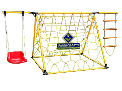 Climbing Net Scrambler With Swing And Rope Ladder