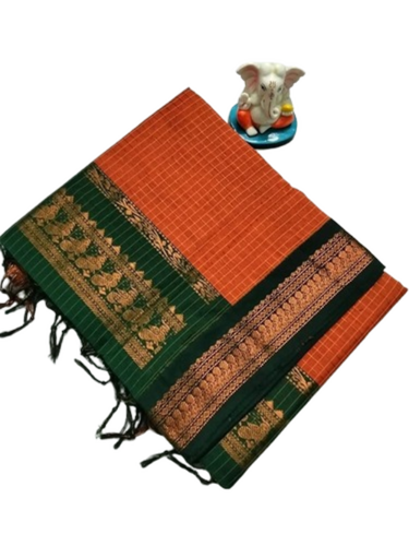 Kalyani Check Cotton Sarees - Color: Multicolor