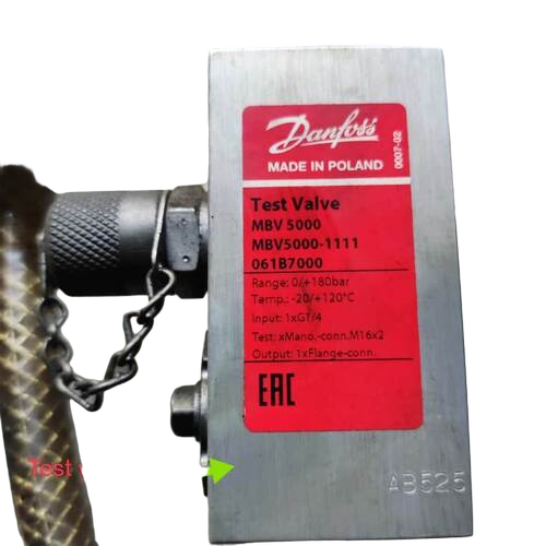 Danfoss Mbv 5000 Test Valve Mbv5000-1111 Code 061B7000 Pressure Transmitter Block - Usage: Hydraulic & Offshore Systems: Deck Hydraulic Machinery