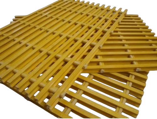 Pultruded Glass Fiber Reinforced Plastic Grating - Color: Yellow