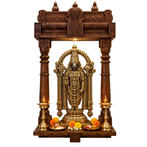 Gopuram Wall Mounted Venkateswara Ji Temple For Home