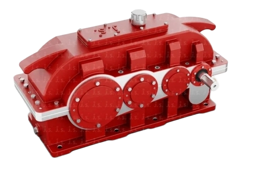 Two Stage Helical Gear Box - Color: Red