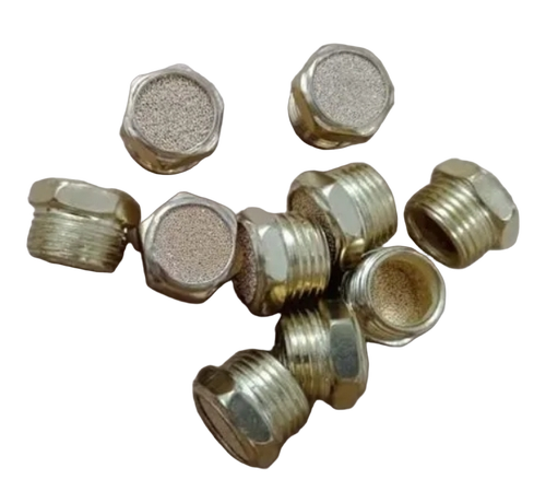 Pneumatic Brass Silencers - Color: Golden