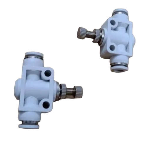 Pneumatic Flow Control Valve - Color: White