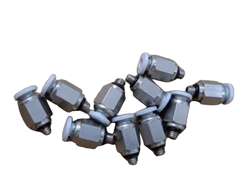 Pneumatic Male Connector - Color: White