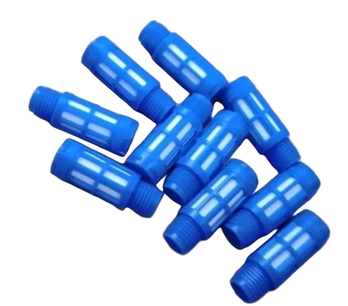 Pneumatic Plastic Silencer - Color: Blue