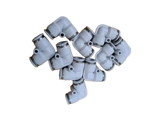 Pneumatic Union Elbow - Color: White