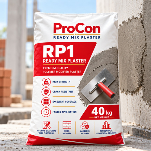 Procon Rp1 Ready Mix Plaster 40 Kg Bag - Application: Brick Masonry