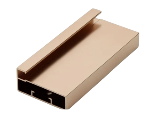Aluminium Door Profile - Color: Rose Gold