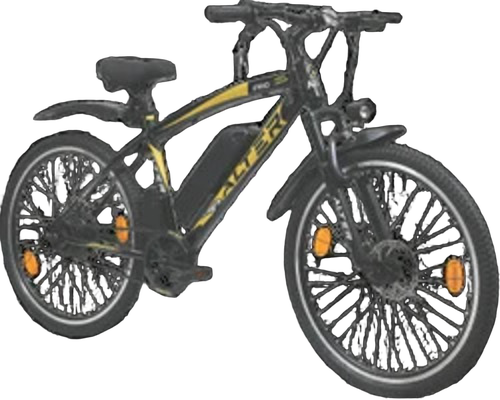 Black ( 002s Pro Hl ) Electric Cycle 50 Km