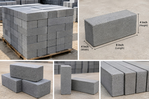 Fly Ash Bricks 8 A A  4 A A  4 Inch
