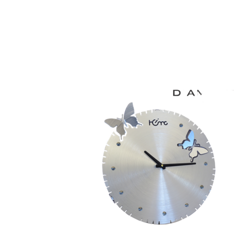 Butterfly Designer And Latest Stylish Metal Premium Wall Clock