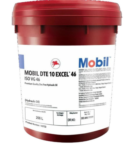 Mobil Dte 10 Excel Series 20L Hydraulic Oil - Operating Temperature: Construction Machinery