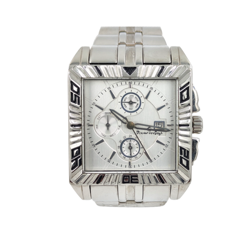 Stainless Steel Chronograph Calendar Watch For Men