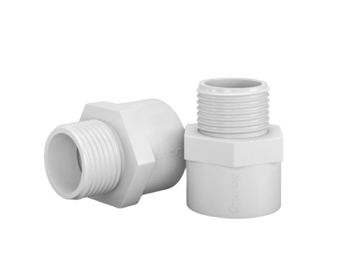 Upvc Mta Fittings - Color: White
