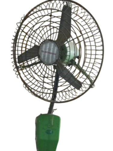 Wall Mounted Fan - Color: Black And Green