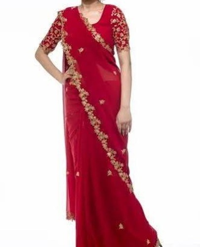 Wedding Wear Maroon Silk Saree